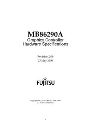 Datasheet MB86290A manufacturer Fujitsu