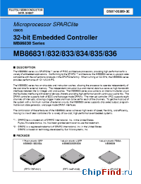 Datasheet MB86832-80 manufacturer Fujitsu