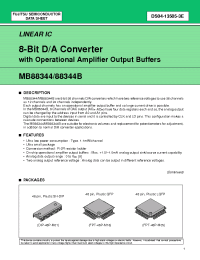 Datasheet MB88344B manufacturer Fujitsu