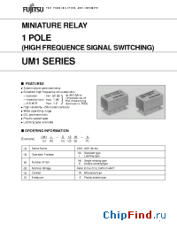Datasheet UM1-18W-K производства Fujitsu
