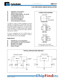 Datasheet GM1117 manufacturer Gamma