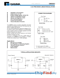 Datasheet GM6603-1.8 manufacturer Gamma