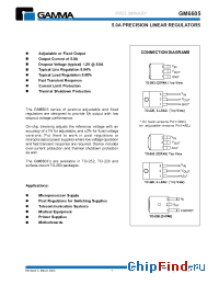Datasheet GM6605-3.3TA3 производства Gamma