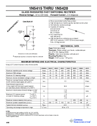 Datasheet 1N5419 производства General Semiconductor
