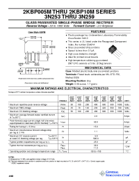 Datasheet 3N253 производства General Semiconductor