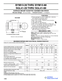 Datasheet BYM13-30 производства General Semiconductor