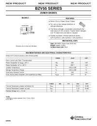 Datasheet BZV55-B3V9 производства General Semiconductor