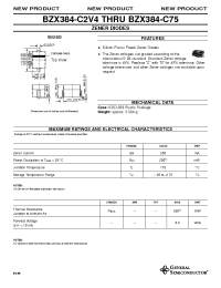 Datasheet BZX384-B20 производства General Semiconductor