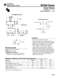 Datasheet BZX84-B2V4 manufacturer General Semiconductor