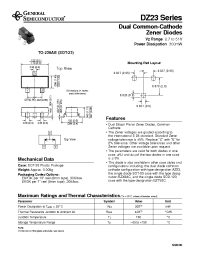 Datasheet DZ23-B3V6 производства General Semiconductor