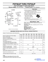 Datasheet FEP30AP производства General Semiconductor