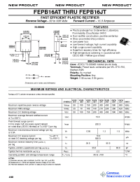 Datasheet FEPB16CT производства General Semiconductor