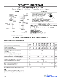Datasheet FES8 производства General Semiconductor