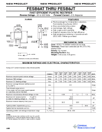 Datasheet FESB8 производства General Semiconductor