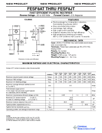 Datasheet FESF8 производства General Semiconductor