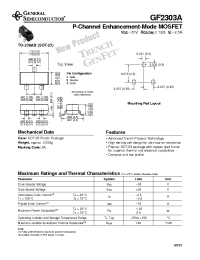Datasheet GF2303A производства General Semiconductor