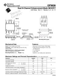 Datasheet GF9926 производства General Semiconductor