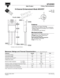Datasheet GFU50N03 производства General Semiconductor