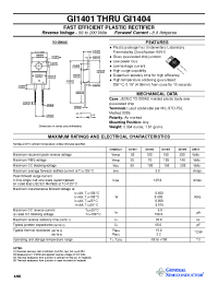 Datasheet GI1401 производства General Semiconductor