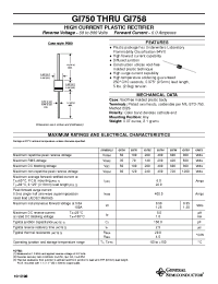 Datasheet GI751 производства General Semiconductor