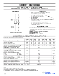Datasheet GI820 производства General Semiconductor
