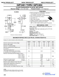 Datasheet GIF2401 производства General Semiconductor