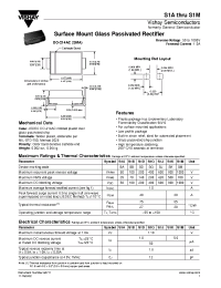 Datasheet S1A...S1M manufacturer General Semiconductor