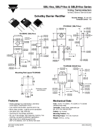 Datasheet SBL1030andSBL1040 производства General Semiconductor