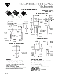 Datasheet SBL1030CTandSBL1040CT производства General Semiconductor