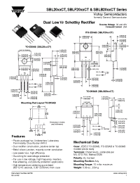 Datasheet SBL20XXCT производства General Semiconductor