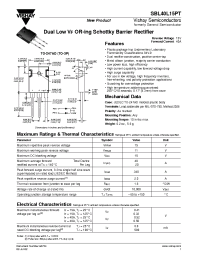 Datasheet SBL40L15PT производства General Semiconductor