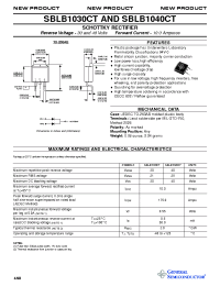 Datasheet SBLB1040CT производства General Semiconductor