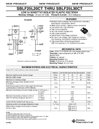 Datasheet SBLF25L30CT производства General Semiconductor
