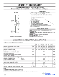 Datasheet UF4004 производства General Semiconductor