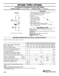 Datasheet UF5401 производства General Semiconductor