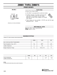 Datasheet ZMM3.6 производства General Semiconductor