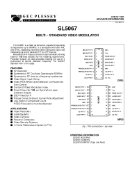 Datasheet SL5067 производства GEC