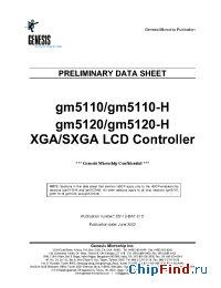 Datasheet gm5110-H производства Genesis Microchip