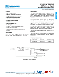 Datasheet GS1540-CQR производства Gennum