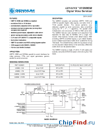 Datasheet GS9032-CTM производства Gennum
