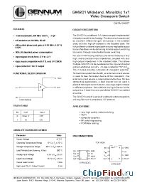 Datasheet GX4201-CDA производства Gennum
