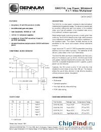Datasheet GX4314LCDB производства Gennum