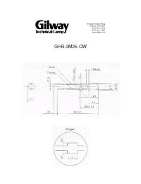 Datasheet GHB-3M25-CW производства Gilway
