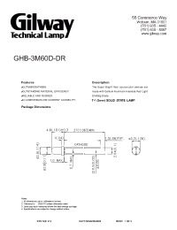 Datasheet GHB-3M60D-DR производства Gilway