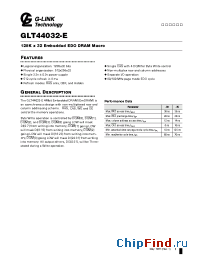 Datasheet GLT44032-E производства G-Link