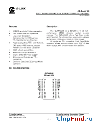 Datasheet GLT440L08-70J4 производства G-Link