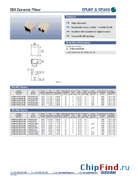 Datasheet CFUKF455KD1X-R0 производства Golledge