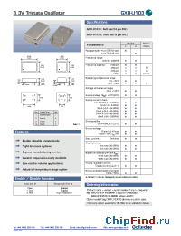 Datasheet GXO-U103F производства Golledge