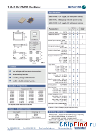 Datasheet GXO-U109BI производства Golledge