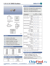 Datasheet GXO-U115L производства Golledge
